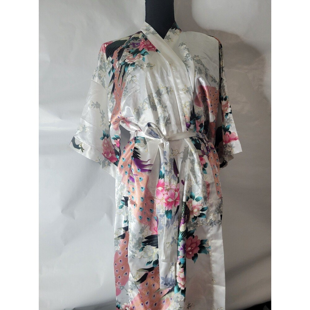 Oriental Village Silk Collection Satin Robe One Size